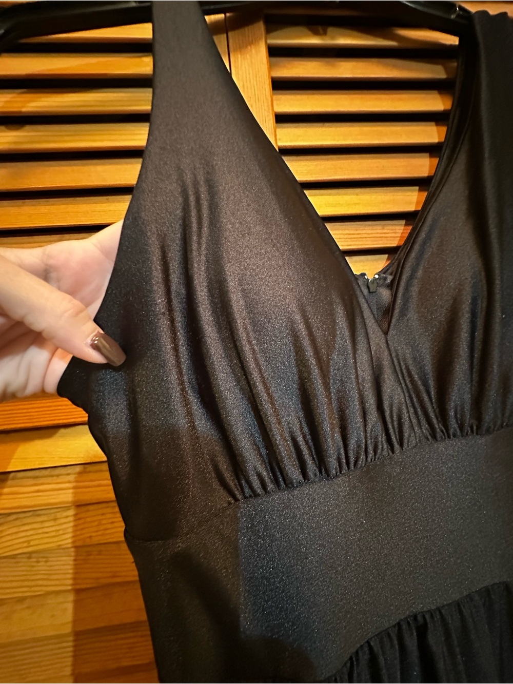 Satin Black Dress